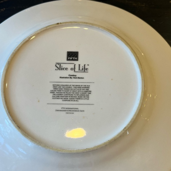 222 Fifth Slice of Life Dinner Plates- set of four - Picture 11 of 12